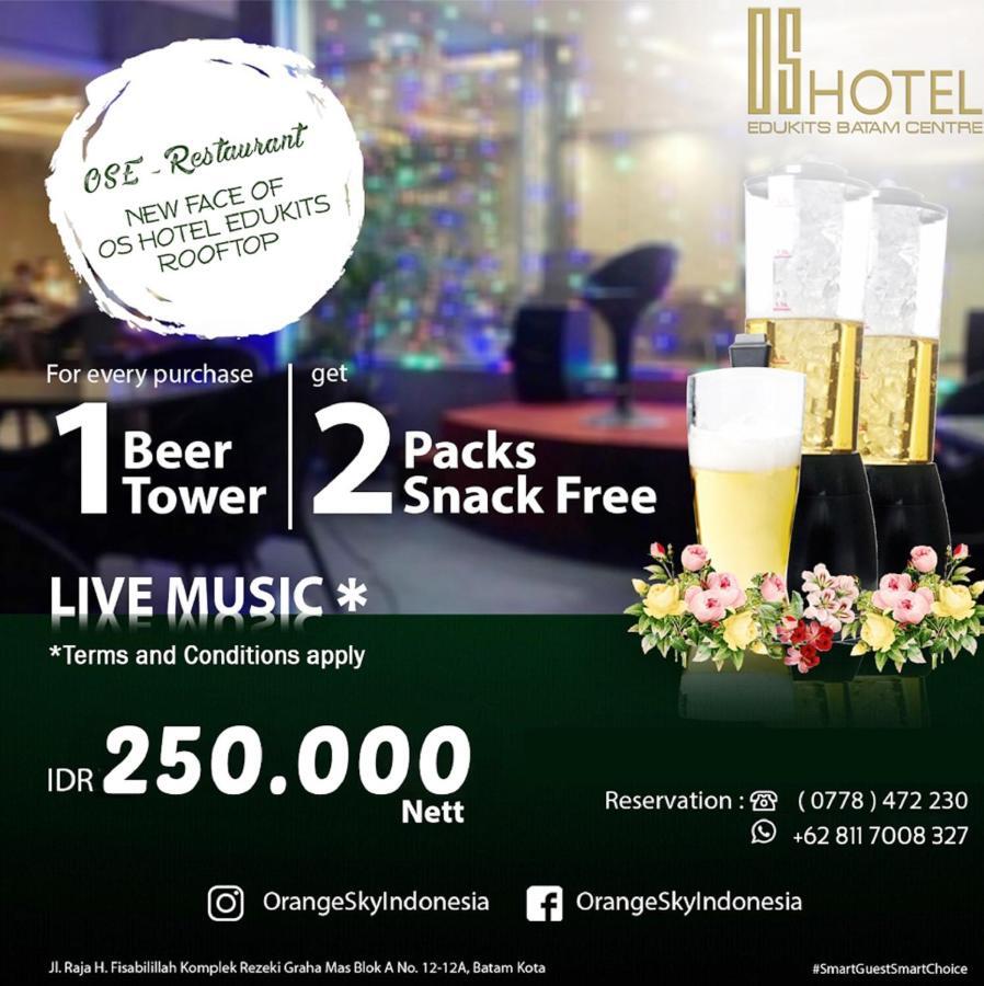Batam Os Hotel Edukits Fka Venesia Hotel מראה חיצוני תמונה