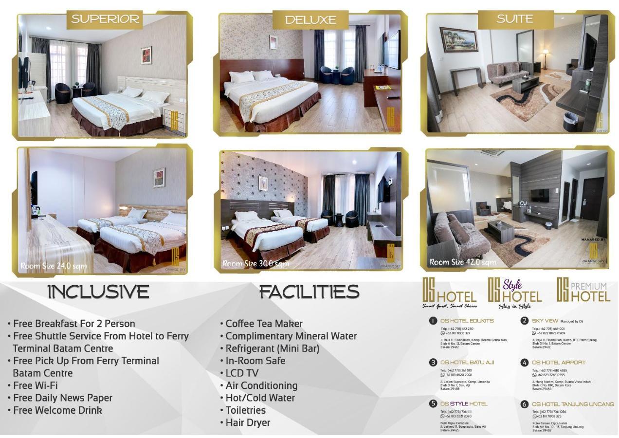 Batam Os Hotel Edukits Fka Venesia Hotel מראה חיצוני תמונה
